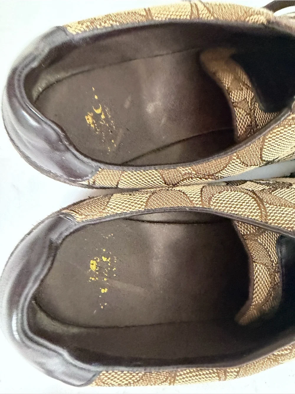 Coach Kelson A00775 Signature Brown Women's Sneakers Size 8.5B